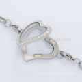 316l Stainless steel magnetic lockets chain bracelet,special women bracelet jewelry